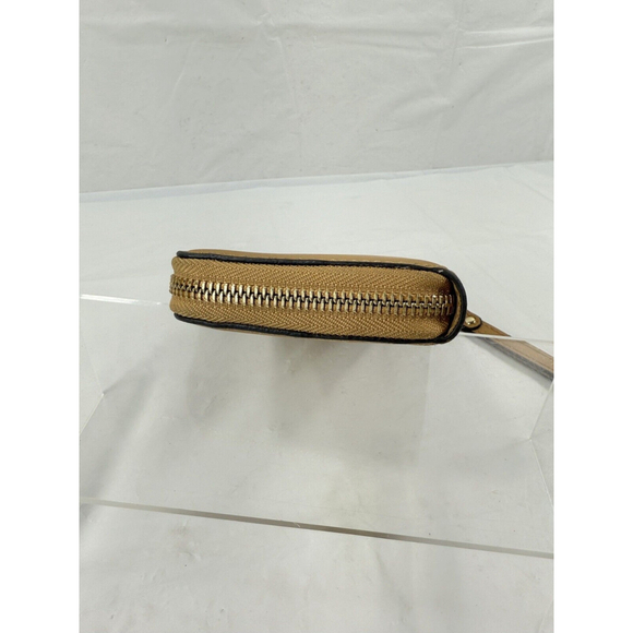 Michael Kors Leather Zip Around Wristlet Wallet butterscotch yellow - Picture 7 of 11